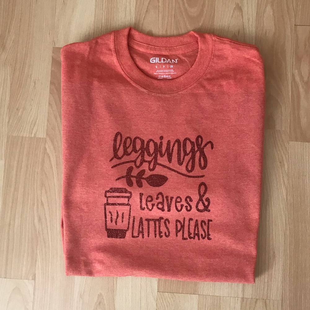Leggings leaves & lattes Ladies tee